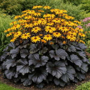 JĘZYCZKA PURPUROWA BRITT MARIE CRAWFORD - LIGULARIA DENTATA